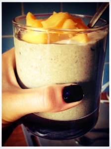 Raw buckwheat porridge