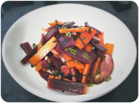 Warm Carrot & Nori Salad